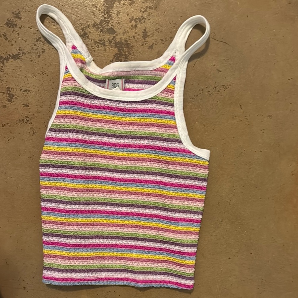 Colorful Striped Kids Tank Top